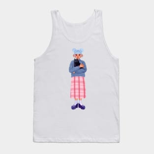 Magical Girl with a cat Tank Top